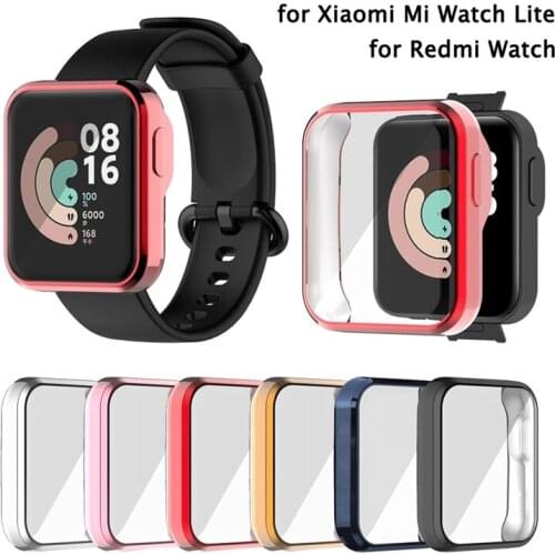 Ultra-Slim plating TPU Watch Case Skin Protective full Cover for Xiaomi Mi Watch Lite Global Version for Redmi Watch Accessories