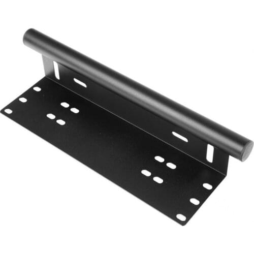 Universal Front Bumper License Plate Frame Log Light Mount Bracket SUV Lamp Holder OffRoad LED Work Light Bar Aluminum