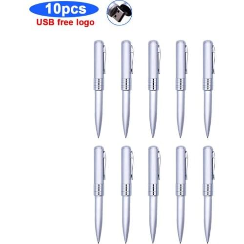 Bulk 10pcs free logo USB Flash Drive pendrive 128gb 64gb 32gb 16gb 8gb 4gb Pen drive waterproof u-disk 2.0 usb stick gift for PC