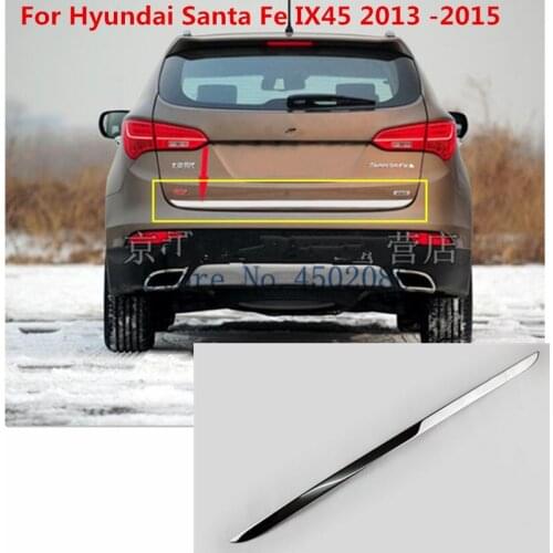High quality stainless steel Rear Trunk Lid Cover Trim For Hyundai Santa Fe ix45 2013-2015 Car Styling Car-covers