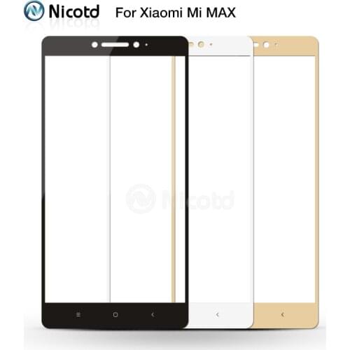 Tempered Glass For Xiaomi Max/Xiaomi Mi Max Mobile Phone 6.44 Inch Safety Full Cover Screen Protector Full Screen Film Glass