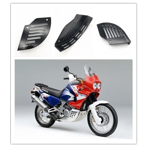 CNC rear brake disc protection for Honda XRV750