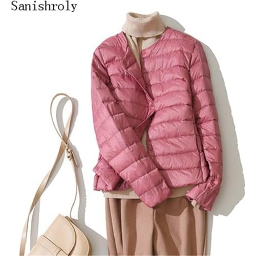 Two Wear Autumn Winter Ultra Light White Duck Down Women Warm Short Lightweight Coat Female Windproof Parka Womens Down Jacket