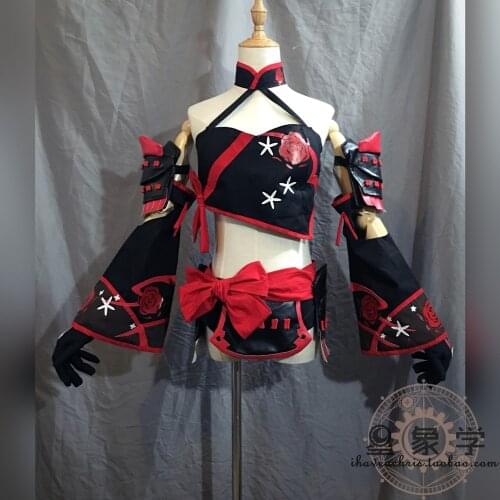 [Customized] Anime Final Fantasy XIV FF14 Shisui Samurai Tank Outfit Any Size Cosplay Costume Women Halloween Free Shipping
