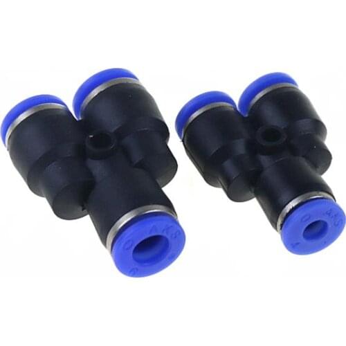 1PCS Pneumatic y-shaped three-way joint PY4 PY6 PY8 PY10 PY12 trachealY - shaped connector 6mm to 6mm touch connector