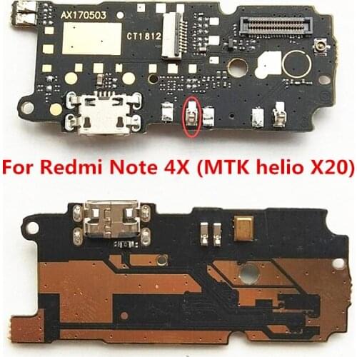 10x for USB Charger Dock Connector Flex Cable For Xiaomi Redmii Note 4 4X MTK 2017 Charging Board Flex Cable