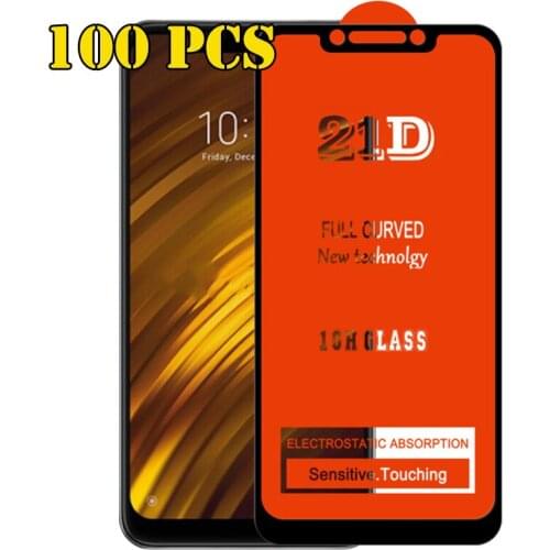 100pcs 21D Tempered Glass Full Glue Screen Protector Film For Samsung Galaxy S21 Plus S20 FE A01S A02S A03S A21S A31S A51S A71S