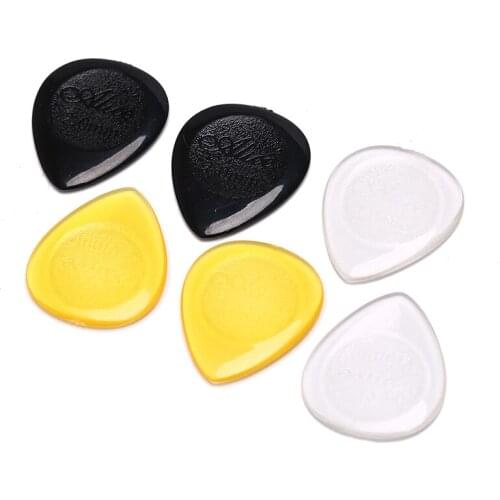 6pcs/pack Professional Durable Guitar Picks for Acoustic Electric Guitar Bass Clear Plectrum Guitar Parts & Accessories