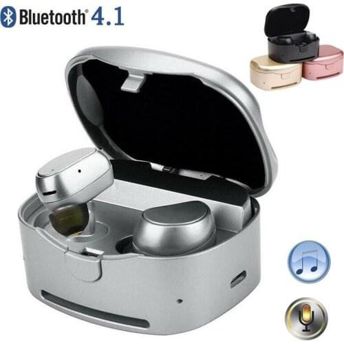 Earphones Mini Wireless Stereo Headphone Sport Gaming Driving Headset Noise Cancelling Earbuds with Charging Box