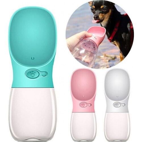 350/550ML Pet Dog Water Bottle Portable Pet Outdoor Travel Dog Cat Water Feeder Dispenser Drinking Bowl Cup For Small Large Dogs