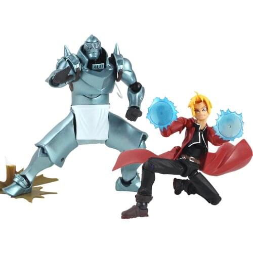 Fullmetal Alchemist Alphonse Elric Edward PVC Action Figure Collectible Model Toy Birthday Gift for Children