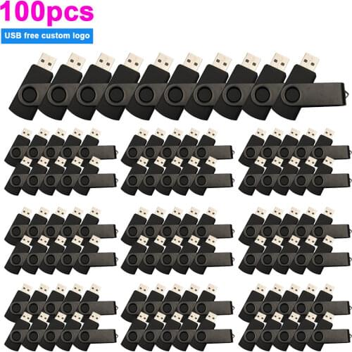 100pcs/lot Custom Logo Pendrive 32gb 16gb Usb Flash Drive 64gb8gb 4gb Memory Stick Pen Drive128gb Metal Flash Drive Usb for Gift