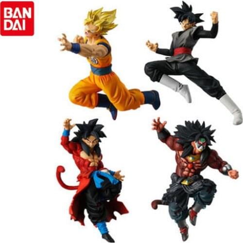 Bandai Genuine Gashapon Dragon Ball Super VS Dragon Ball 07 Series Character Model Dolls Black Goku Zamasu Broly Hand-madel Toys