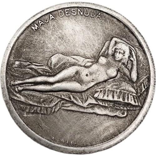 Italy Da Vinci Commemorative Coin Collection 1452-1519 Souvenir Sexy Woman Home Decoration Crafts Desktop Ornaments Gift