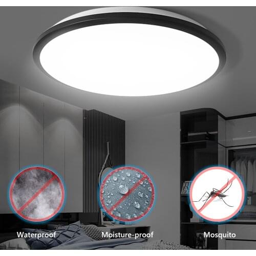 Round LED Moisture Proof Ceiling Lamp Waterproof 12W 18W 24W 36W Bathroom Outdoor Garden Yard Lamp Modern Wall Lamp Light