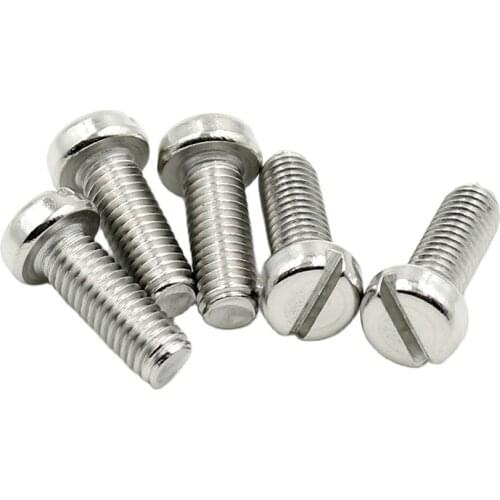 M5 m6 m8 m10 Slotted Drive Sems Bolt , 304 Stainless Steel Slotted Cheese Head Screw ,A040