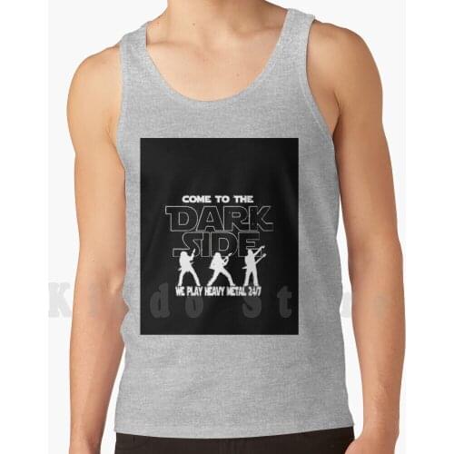 Come To The Darkside tank tops vest 100% Cotton Darkside Punk Metal Metalhead Headbanger Punx Hardcore Underground Ac