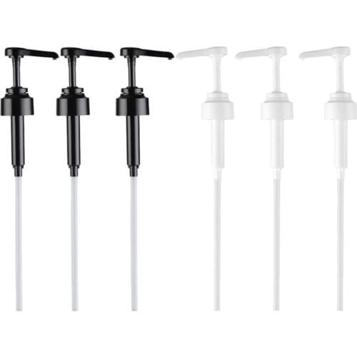 3Pcs Oil Cap Pump Top Dispenser Nozzle for Oyster Sauce Ketchup Bottle Convenient to Use and Avoid Waste-Black