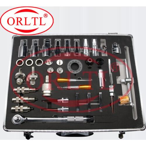 ORLTL 40PCS CR tools Injector Repair Tool Kits Diesel Fuel Injector Dismantling Equipments Total 40 pieces OR7000