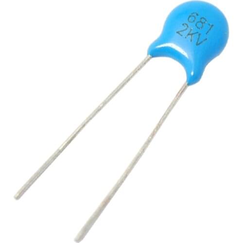 PCS/LOT High Voltage Ceramic Capacitor 681K 2KV/681 680PF 2000V