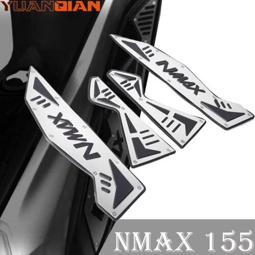 For YAMAHA NMAX 155 2015 2016 2017 2018 2019 2020 Motorcycle Front & Rear Footrest Pedal Footboard Steps Foot Plate N-MAX 155