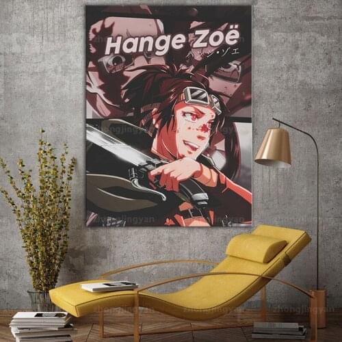 HD Printed Hanji Zoe Poster Wall Art Attack on Titan Canvas Painting Home Decor Bedroom Background Modular Anime Pictures Framed