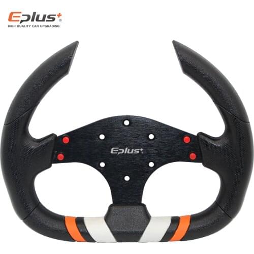 EPLUS Car-styling Sport Steering Wheel Racing Type PU Universal 13 Inches310MM Aluminum Retrofit Modified Kart