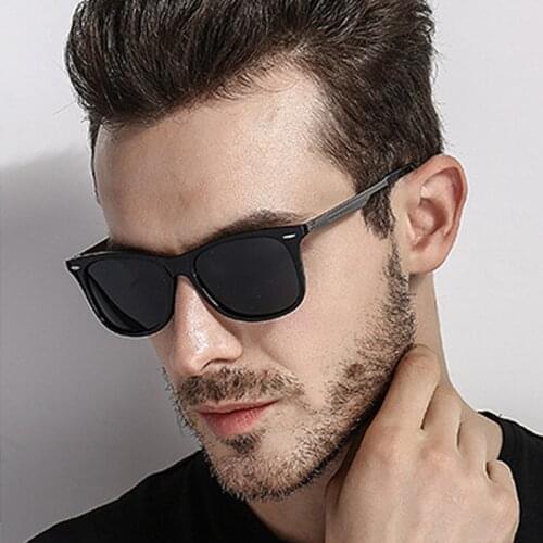LVVKEE Men Women Brand Designer Driving Sun Glasses Metal leg Male Goggle Classic Square Polarized Sunglasses UV400 Gafas De Sol