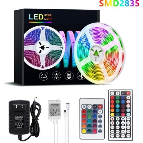 LED Strip Light Flexible LED Light Tape RGB Strip 5m 10m 15m 20m Ribbon Lamp LED TV Backlight rgb 2835 Home Decoration Lighting