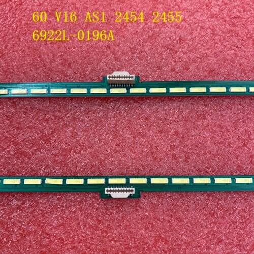 2pcs/set led backlight strip for LG 6922L-0196A 60UH8500 60UH850T 60 V16 AS1 2454 2455 6916L-2455A 2454A LC600EQF DJ F1