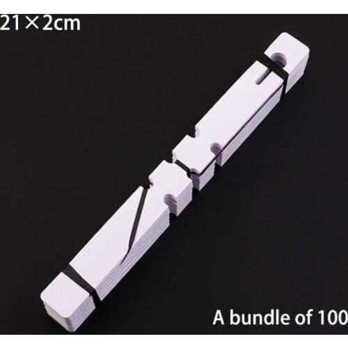 Practical plant label sign Pvc Waterproof Ring Set Label Flower Plant Label Gardening Seedling Identification Label 100Pcs