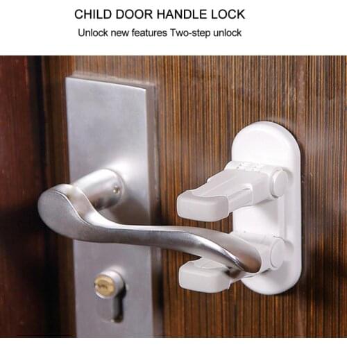 2019 NEW Door Handle Fixed Lock Child Lock Anti-Missing Protection Child Safety Children Protection Security Locks Dropshipping