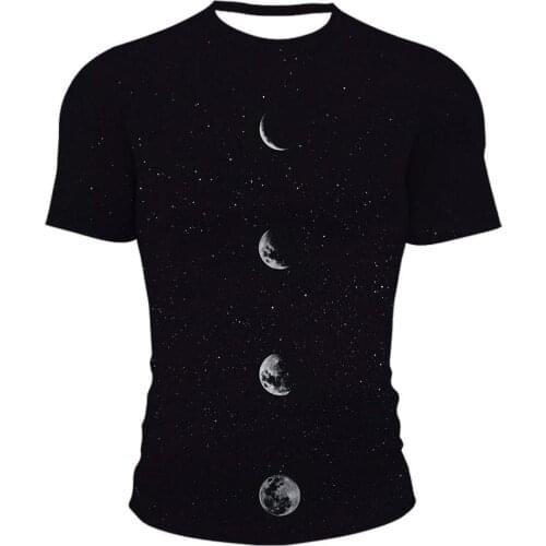 2021 Aurora Sky Graffiti Homens Mulheres Roupas Infantis Manga Curta Camiseta Cool Moda Casual Verão Infantil Streetwear