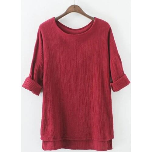 2021 Spring women casaul cotton linen shits,plus size cotton blouse,loose Tops Camisa Feminina,big size Size Blusas 4X L5XL 6XL