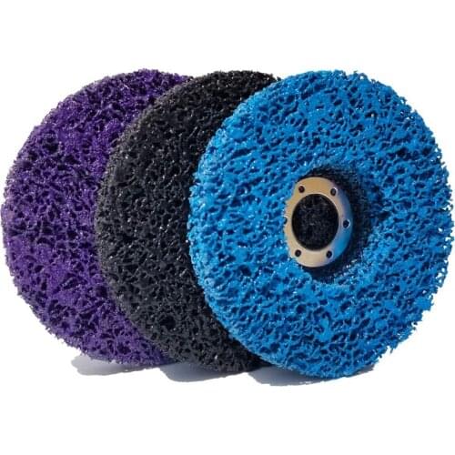 3 PCS 115mm Black/Blue/Purple Stripping Wheel Strip Discs for Angle Grinders Clean & Remove Paint, Coating, Rust and Oxidation f