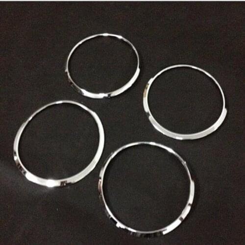 For Honda JADE 2013-2017 4PCS Stainless Steel Car Audio Decorative Ring Cover Trim Car Styling Accessories