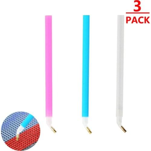 New handmade resin 6pcs-point drill pen 5D DIY diamond painting kit, diamond embroidery tool accessories