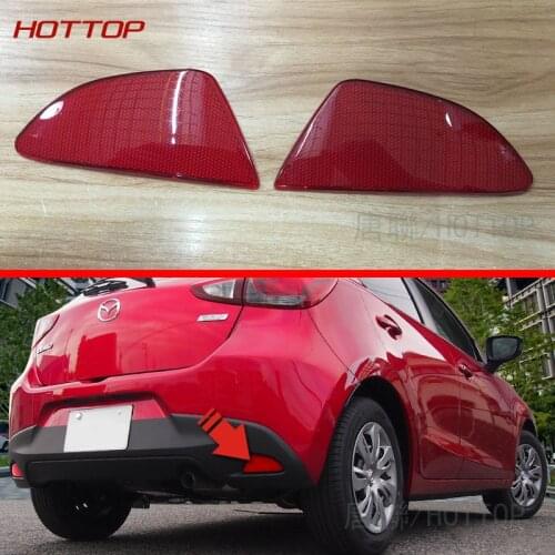 ABS Chrome Rear Fog Light Cover Reflector For Mazda 2 Demio DJ DL 2015 2016 2017