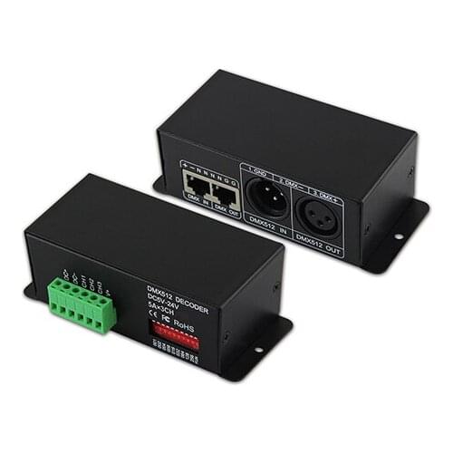 BC-803 3 channel digital RGB dmx512 controller DC12V DMX power decoder