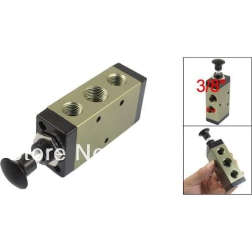 Free Shipping 1PC 3/8'' Hand Rotary Pneumatic Manually Operated Valve 4R310-10 5/2 Way