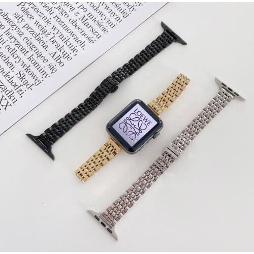 Bracelet for Apple Watch Strap 40mm 44mm Slim Stainless Steel Band for Iwatch Series 6 5 4 3 38mm 42mm Wristband Women Stylish