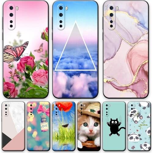 For Oneplus 8 Nord Case Protective Phone Case For Oneplus 8 Nord 6.44" Soft Silicone Back Cover For Oneplus 8 Nord Marble Coque
