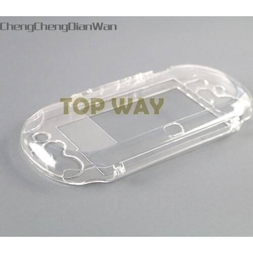 ChengChengDianWan 2pcs/lot New Clear Protective Crystal Case For PSV2000 Hard Carry Guard Cover Skin Case For PS Vita PSV 2000