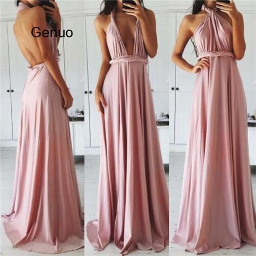 Sexy Women Multiway Wrap Convertible Boho Maxi Club Red Dress Bandage Long Dress Party Bridesmaids Infinity Robe Longue Femme