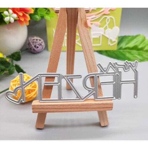 Letter Shape Wedding Metal Cutting Dies Scrapbooking Album Decoration Embossing Paper Card Craft Craft 32*113 mm