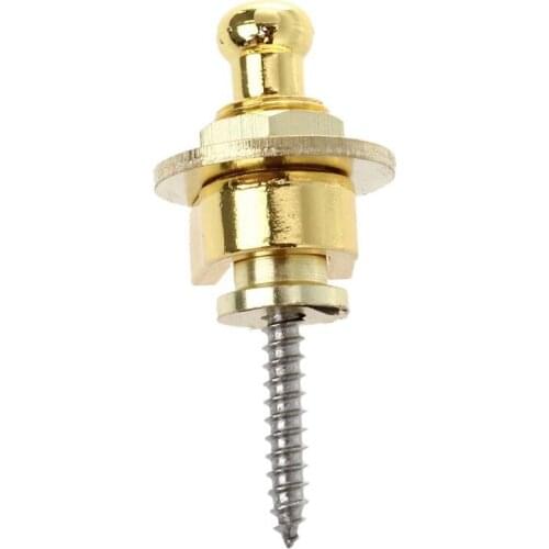 Screw Type Guitar Parts Security Strap Lock Gold Tone