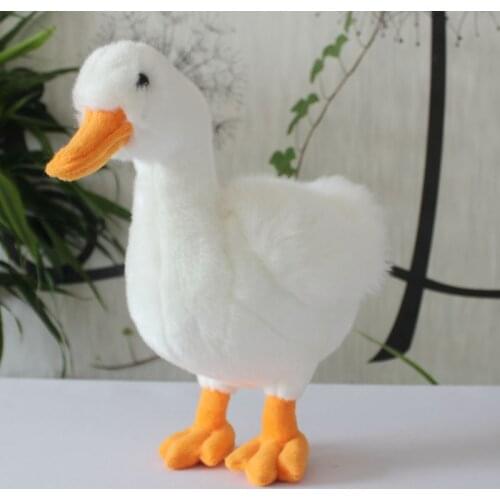 White duck plush toy lovely simulation duck 30x27cm soft doll kids toy decoration Christmas gift h1279