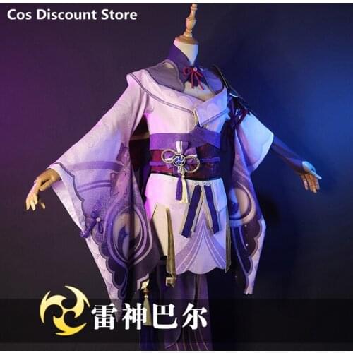 STOCK Hot Game Genshin Impact Baal Cospaly Costumes New Role On Line Game Suit Sizes XS-XXL 2021 New
