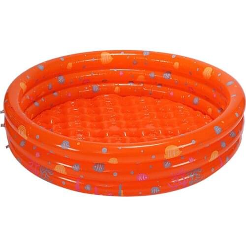 130x40cm Round Print PVC Inflatable Baby Kids Summer Bathtub Swimming Pool Water Play Toy With fish pattern design for kids