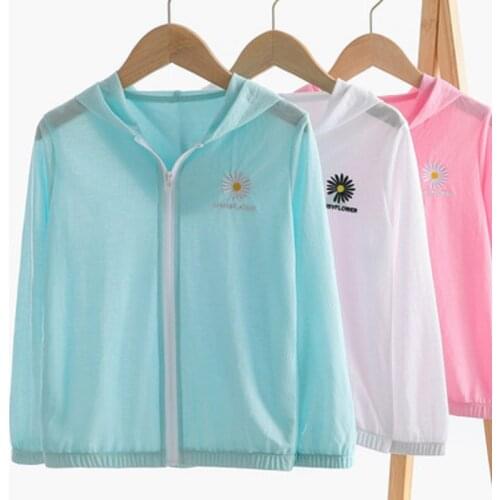 Summer Beach Sun Protection Jacket Shirt Baby Boy Hoodies Waterproof Toddler Wear Kids Windbreaker Air conditioner t-shirt